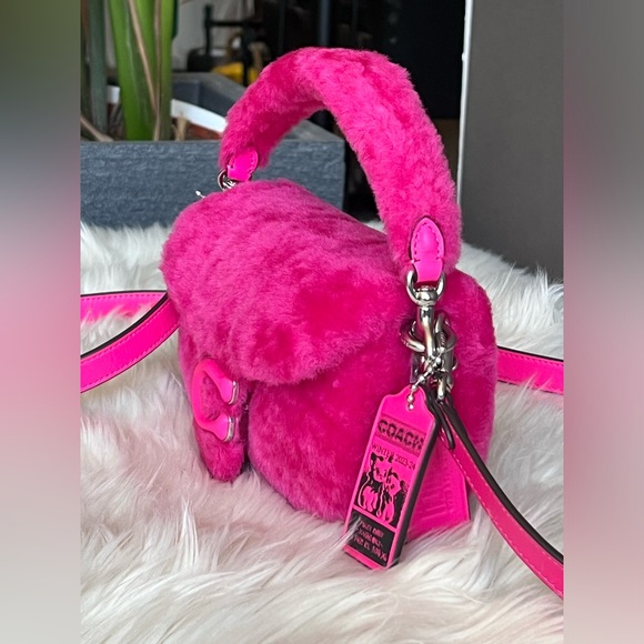 💰SOLD - CP955 - Coach The Lil Nas X Drop Tabby Shoulder Bag 18 in Shearling - Picture 5 of 16